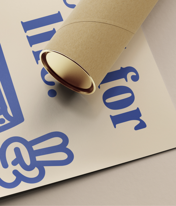 Image of a poster and poster tube